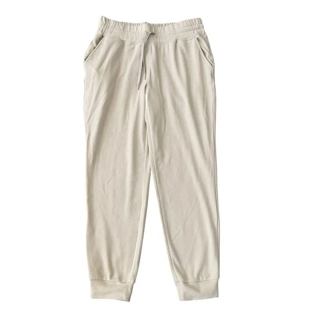 RBX Active Elastic Waist Jogger Lounge Pants Beige size L